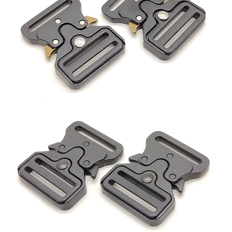 39mm Zinc Alloy Adjustable Men's Tactical Nylon Belt Buckle Side Release Metal Tactical Buckle