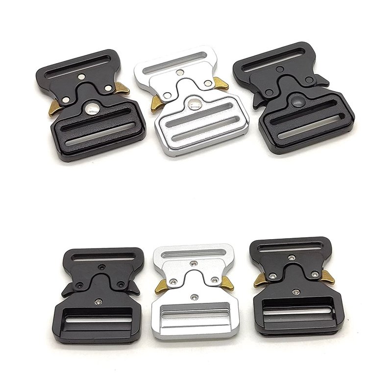 39mm Zinc Alloy Adjustable Men's Tactical Nylon Belt Buckle Side Release Metal Tactical Buckle