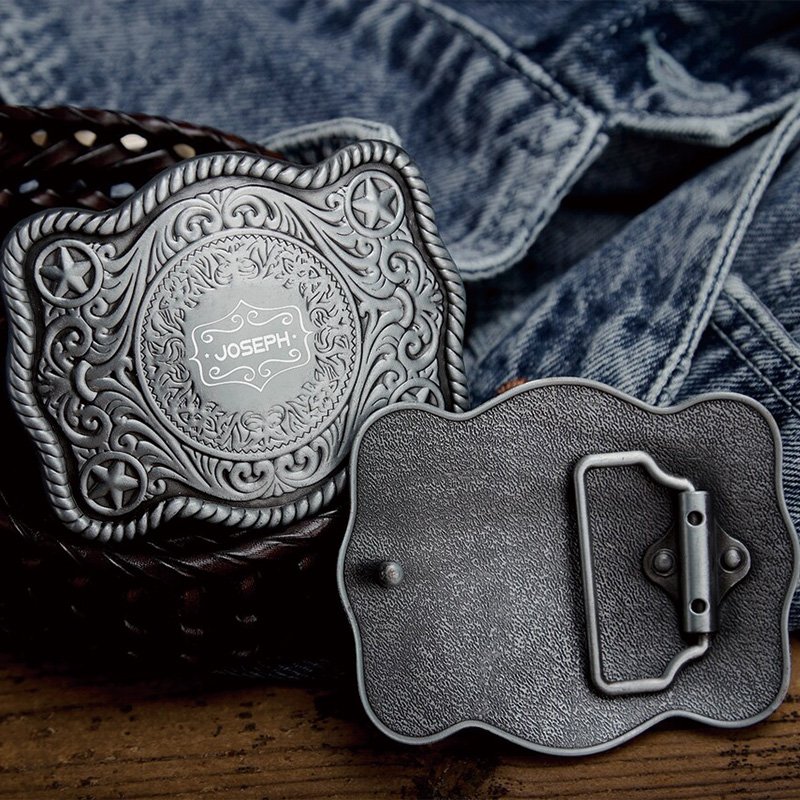 Wholesales Custom High Quality Blank Plate-Style Mini Seat Cowboy Solid 40mm Brass Metal Belt Buckles For Men
