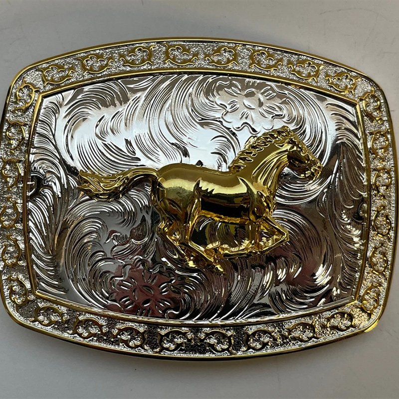 Wholesales Custom High Quality Blank Plate-Style Mini Seat Cowboy Solid 40mm Brass Metal Belt Buckles For Men