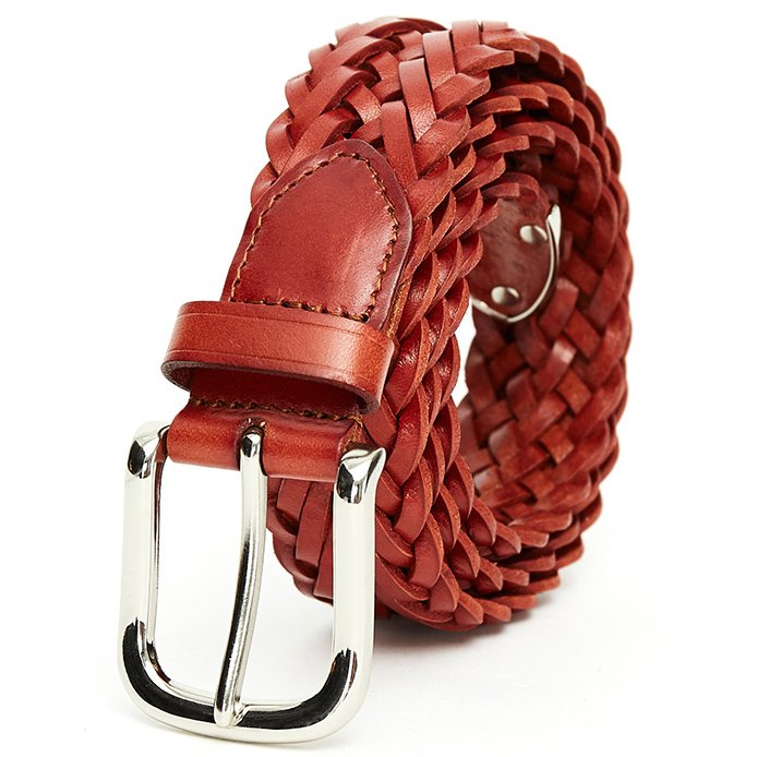 Wholesale Genuine Leather Belt with Alloy Buckle Handmade Braided Leather Belt for Women