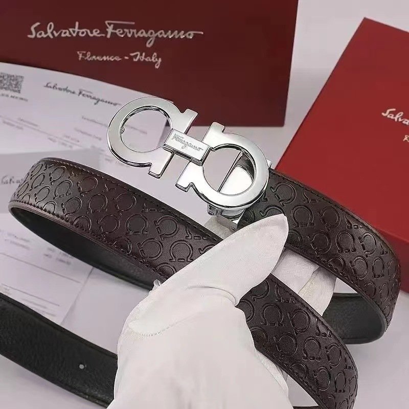 cowhide leather belt wholesale Automatic famous brand Buckle Belt Luxury Leather adjustable men leather belt