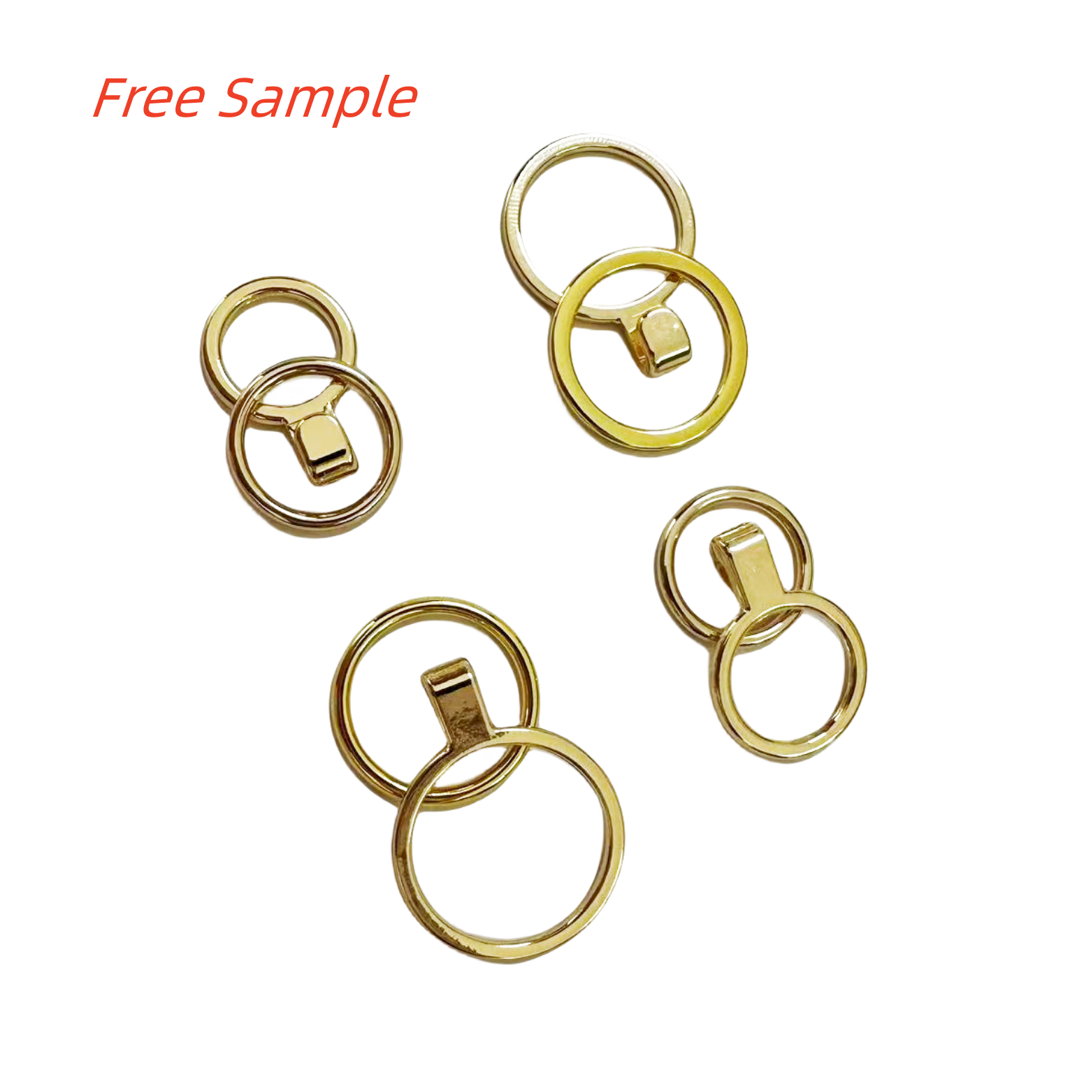 Bra Accessories Recycled 12mm 15mm Metal Gold Silver Yoga Clothes Ring Buckle Swimwear Connectors Metal Ring