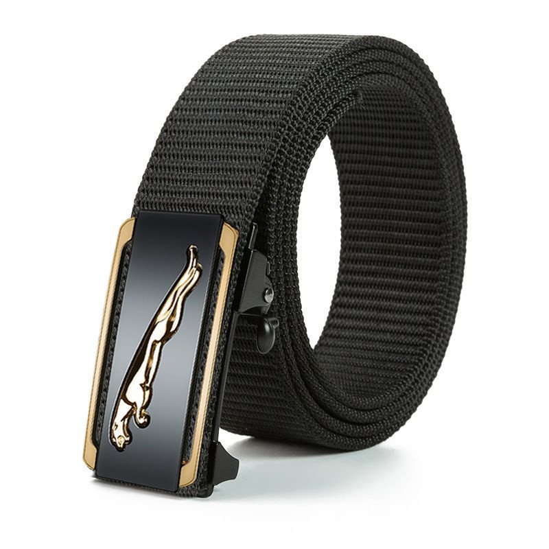 Clearance price men's toothless automatic buckle woven canvas belt belt casual versatile nylon outdoor belt