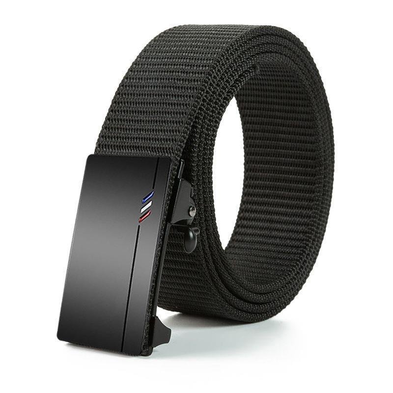 Clearance price men's toothless automatic buckle woven canvas belt belt casual versatile nylon outdoor belt