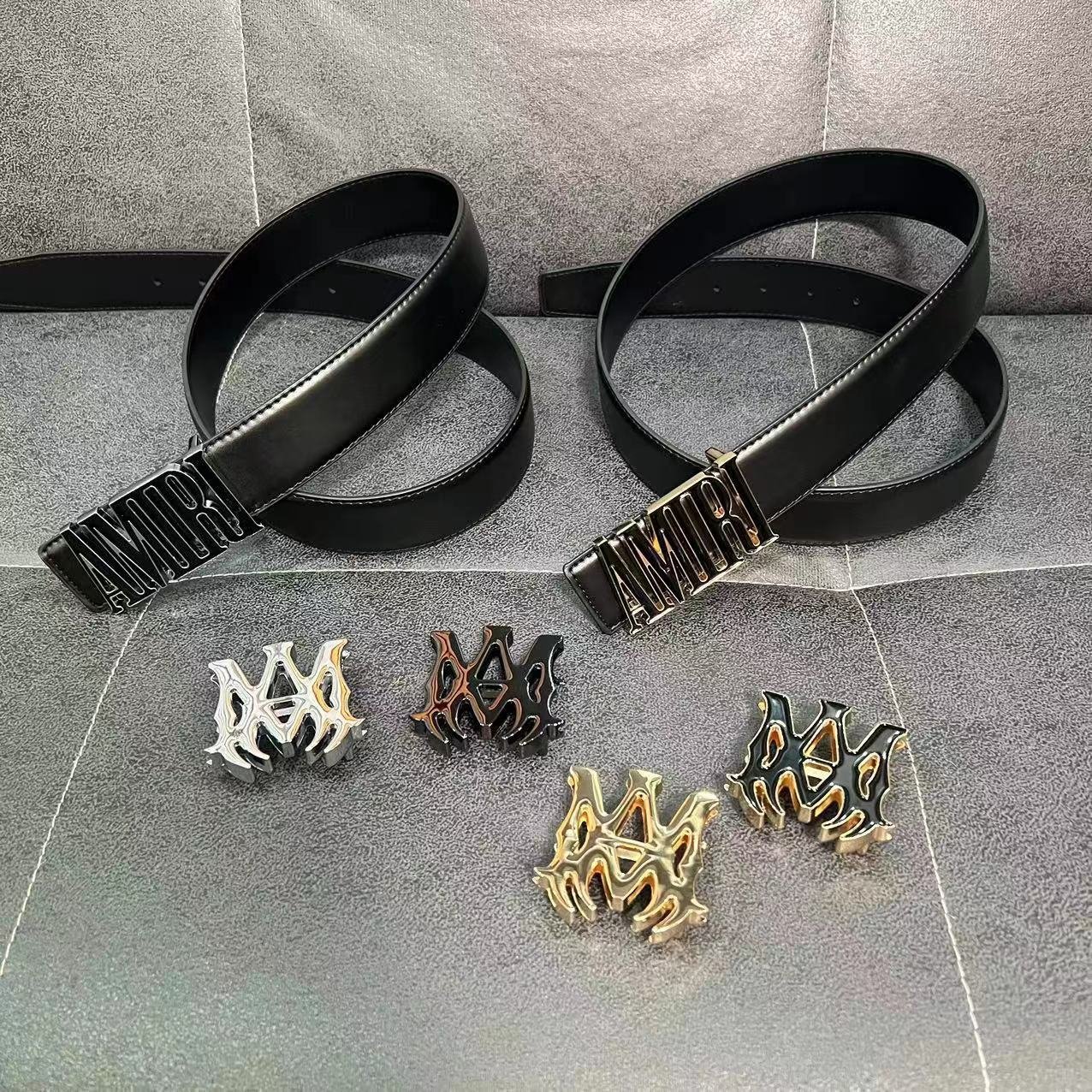 Wholesale (3.8cm wide 100-125cm long) belt buckle Designer brand belt for men