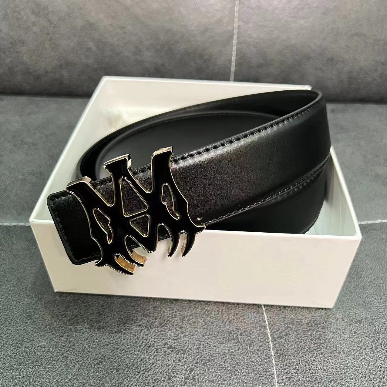Wholesale (3.8cm wide 100-125cm long) belt buckle Designer brand belt for men