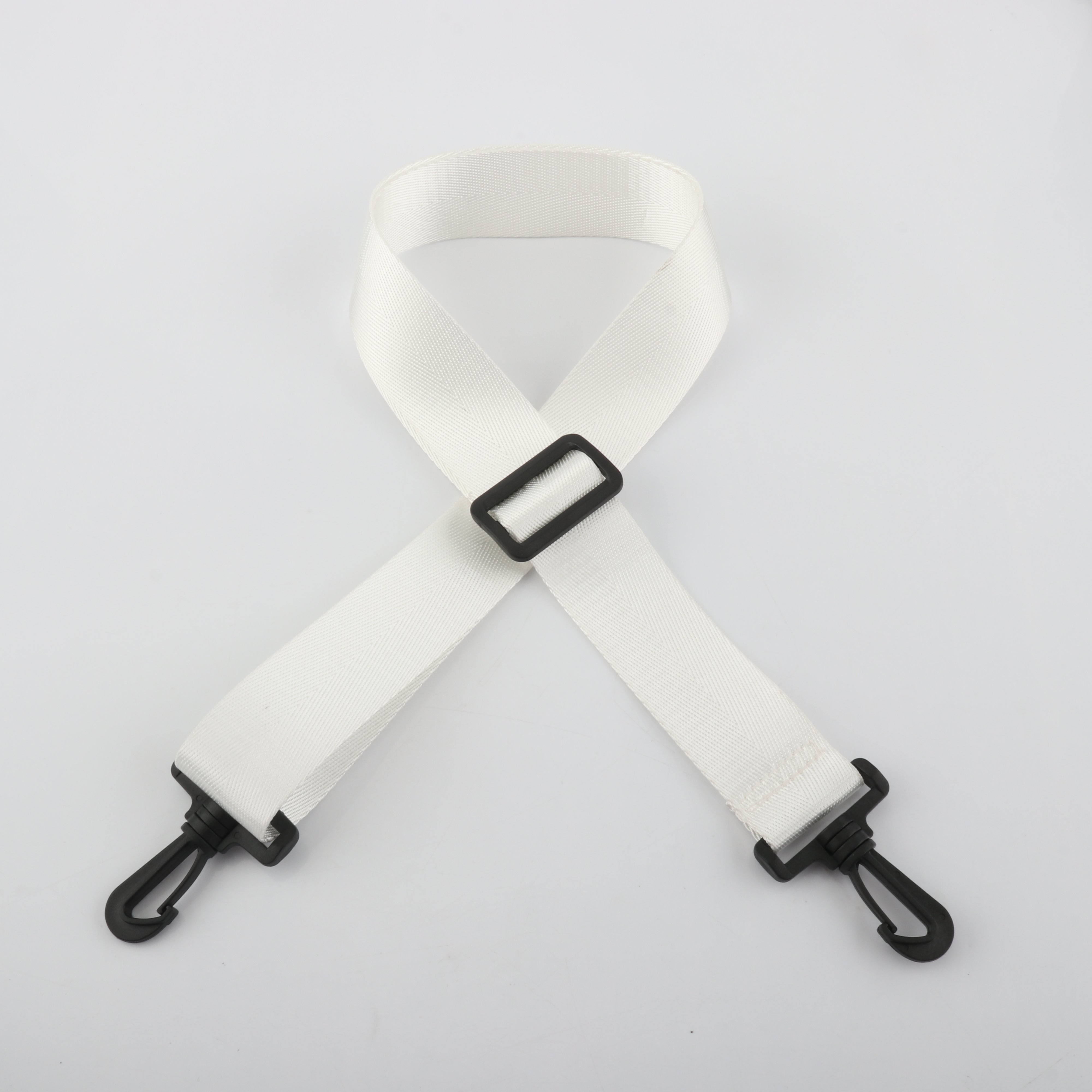 Adjustable bag straps Solid White All-in-one women's shoulder bag Crossbody bag Plastic buckle 3.8cm shoulder strap