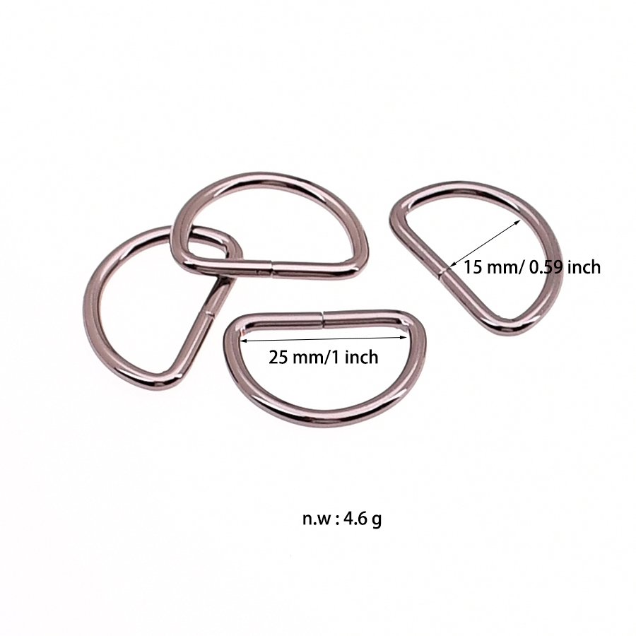 Dee Rings D-Ring Metal Buckle Semi-Circular D Rings For DIY Hardware Bag Parts Accessories