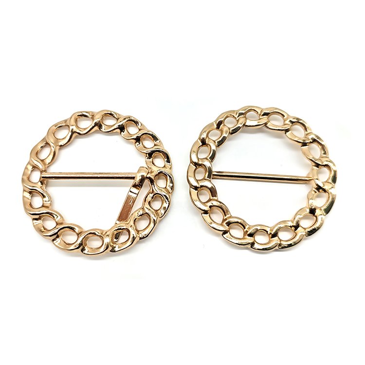 Wholesale Clothes Accessories Customized Round Belt Buckle New Design Decorative Rhinestone Belt Buckle For Wedding Dress