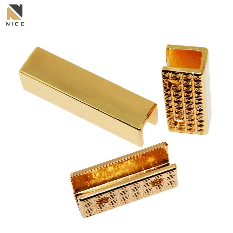 Hot selling tail buckle handbag hardware metal clasp end zinc alloy end tail clips strap for bag accessories