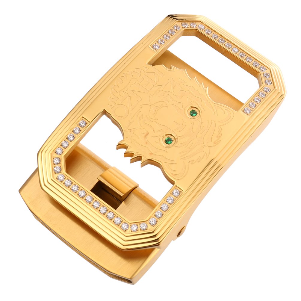 Custom Logo Stainless Steel Automatic Belt Buckle LY36-61402
