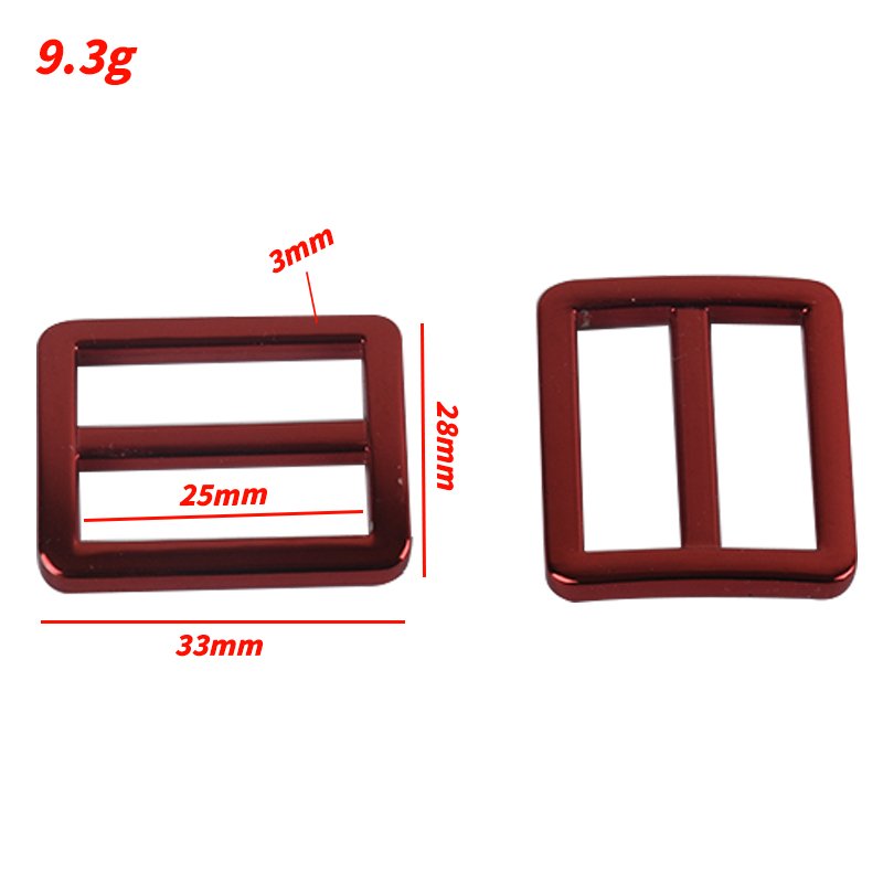 Hot sale 25mm flat wire adjustable buckle strap metal flat adjustable slider belt buckle for bags