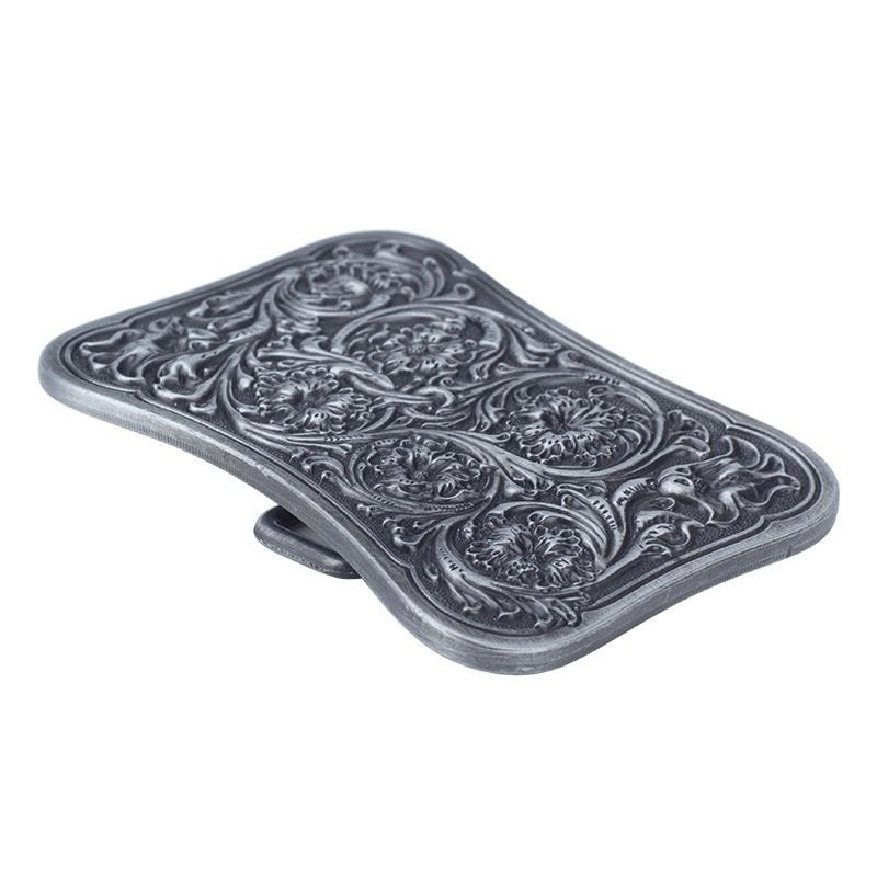 Ready to Ship Western Belt Buckles Bone Shape Floral Men Cowboy Antique Colors Buckles