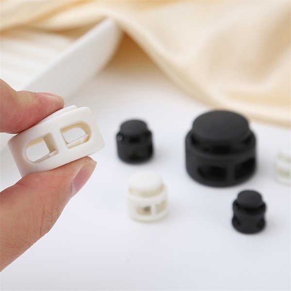 SAS Plastic Spring Cord Lock End Toggle Clip Stopper Buckle Shoelace Clamp Garments Backpacks Paracord Drawstring Accessories