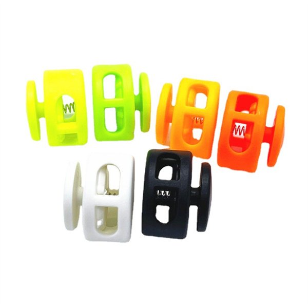SAS Plastic Spring Cord Lock End Toggle Clip Stopper Buckle Shoelace Clamp Garments Backpacks Paracord Drawstring Accessories
