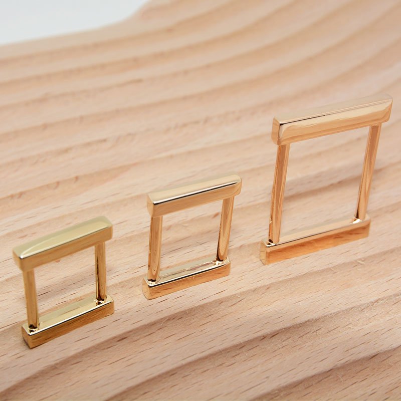 Handbag hardware Decorative Strap Metal Buckle Accessories 25mm Slide rectangular Square Ring For Handbags