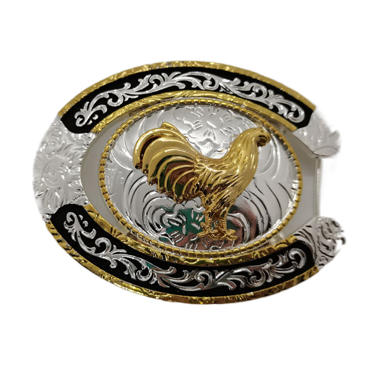 Wholesale Custom Horseshoe Shape Design Zinc Alloy Raised 3D Brass Cowboy Antique Metal Belt Buckles For Men