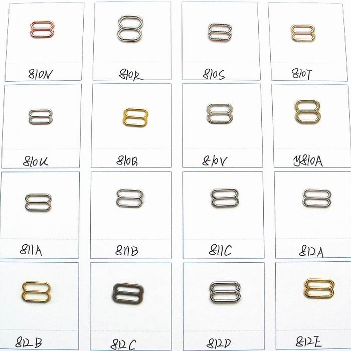 Wholesale alloy bra ring and slider accessory bra buckle