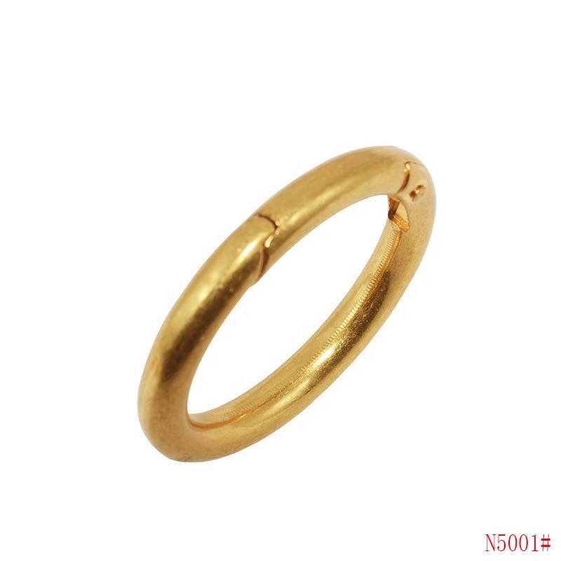 Custom Metal rings spring ring zinc alloy in stock hand bags hardware buckle keychain bag accessories