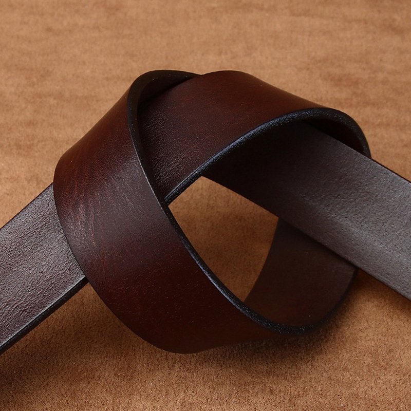 Luxury Mans Cow Genuine Leather Buckle Belt Business Adjustable Classic Vintage Leather Belt For Men