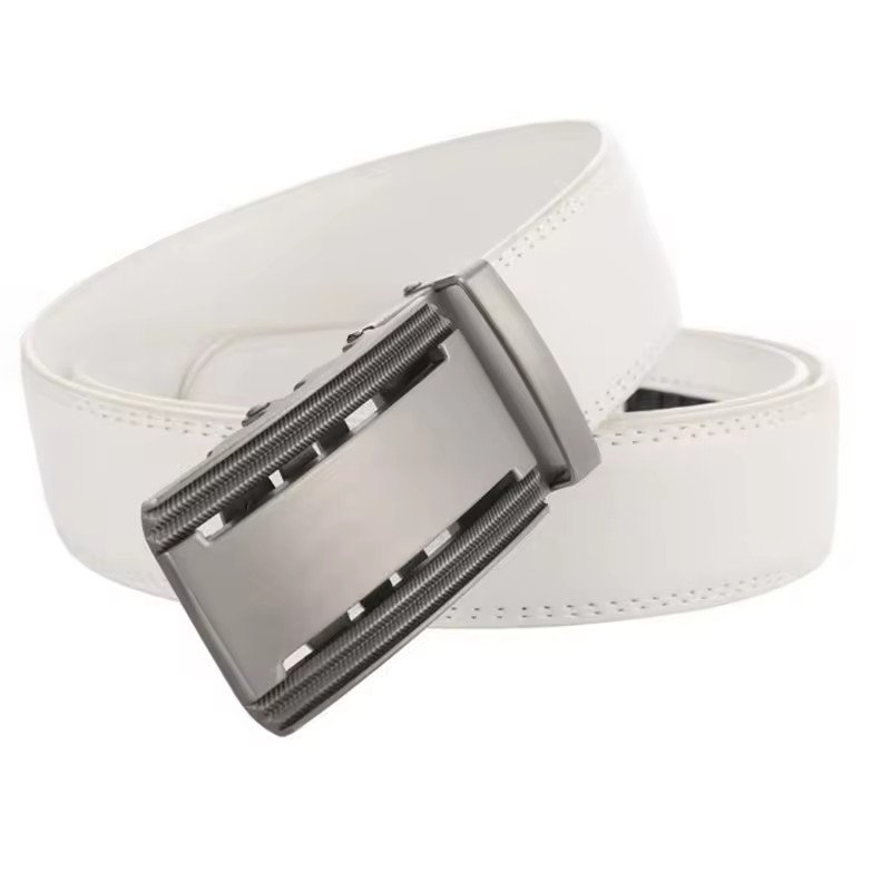 LQbelt Factory Genuine Leather Belt Men's Automatic Buckle Belts For Men Wholesale Belts Leather Men Ratchet