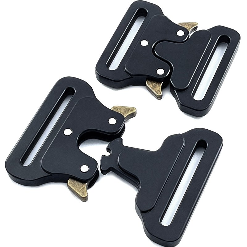 Heavy Duty DIY Craft Matte Black Custom Small Quick Release Side Metal 20mm Tactical Belt Buckle
