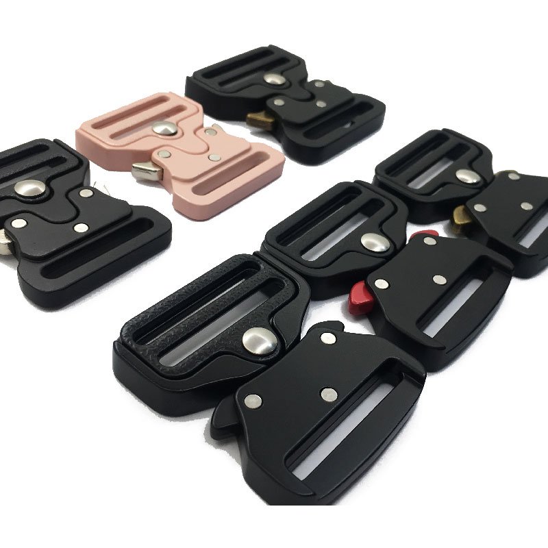 Heavy Duty DIY Craft Matte Black Custom Small Quick Release Side Metal 20mm Tactical Belt Buckle