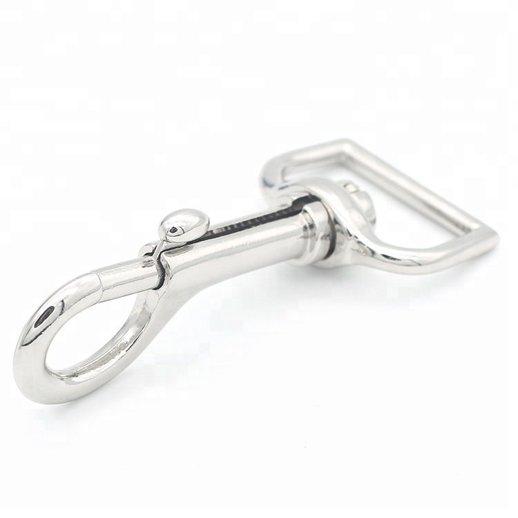 Custom KeyChain Buckle Luggage Accessories Heavy Duty Metal Dog Bag Clasps Hardware Lead spring clip Trigger Swivel Snap Hook