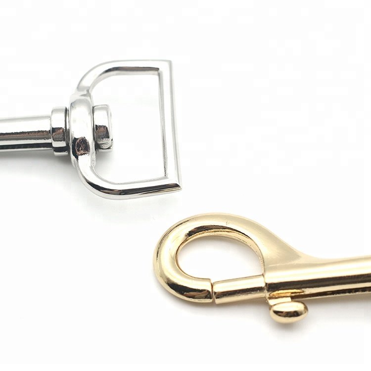 Custom KeyChain Buckle Luggage Accessories Heavy Duty Metal Dog Bag Clasps Hardware Lead spring clip Trigger Swivel Snap Hook
