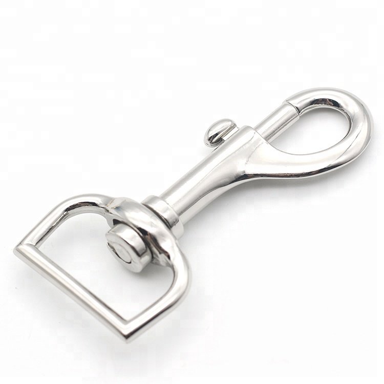 Custom KeyChain Buckle Luggage Accessories Heavy Duty Metal Dog Bag Clasps Hardware Lead spring clip Trigger Swivel Snap Hook