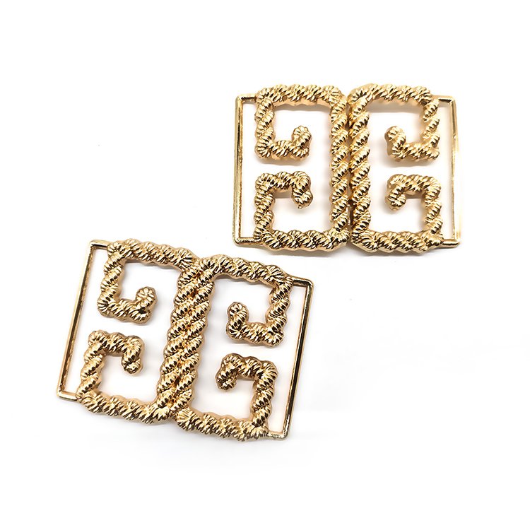 Wholesale High Quality Fashion Shoes Accessories Metal Adjustable Lapel Shoe Buckle Decorative Side Release Belt Buckles