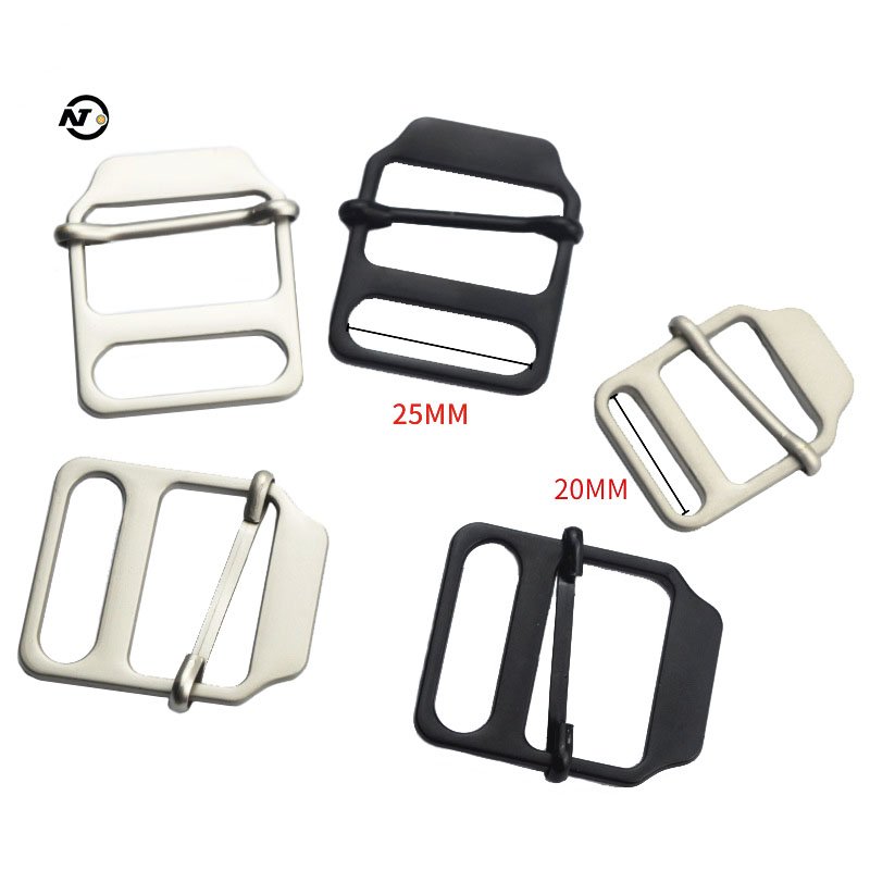 25mm Adjustable Backpack Strap Metal Ladder Lock Tri-Glide Tension Lock Slide Buckle