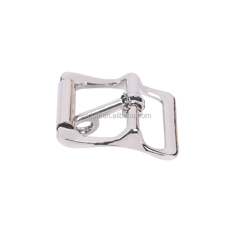 Wholesale Zinc Alloy Metal Shiny Silver Adjustable Roller Tongue Locking Buckle For Strap
