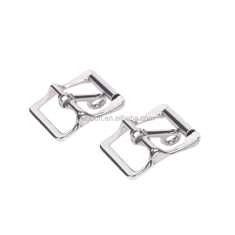 Wholesale Zinc Alloy Metal Shiny Silver Adjustable Roller Tongue Locking Buckle For Strap