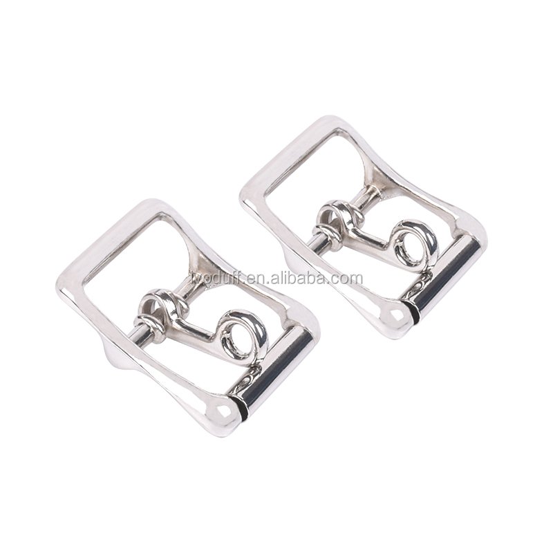 Wholesale Zinc Alloy Metal Shiny Silver Adjustable Roller Tongue Locking Buckle For Strap