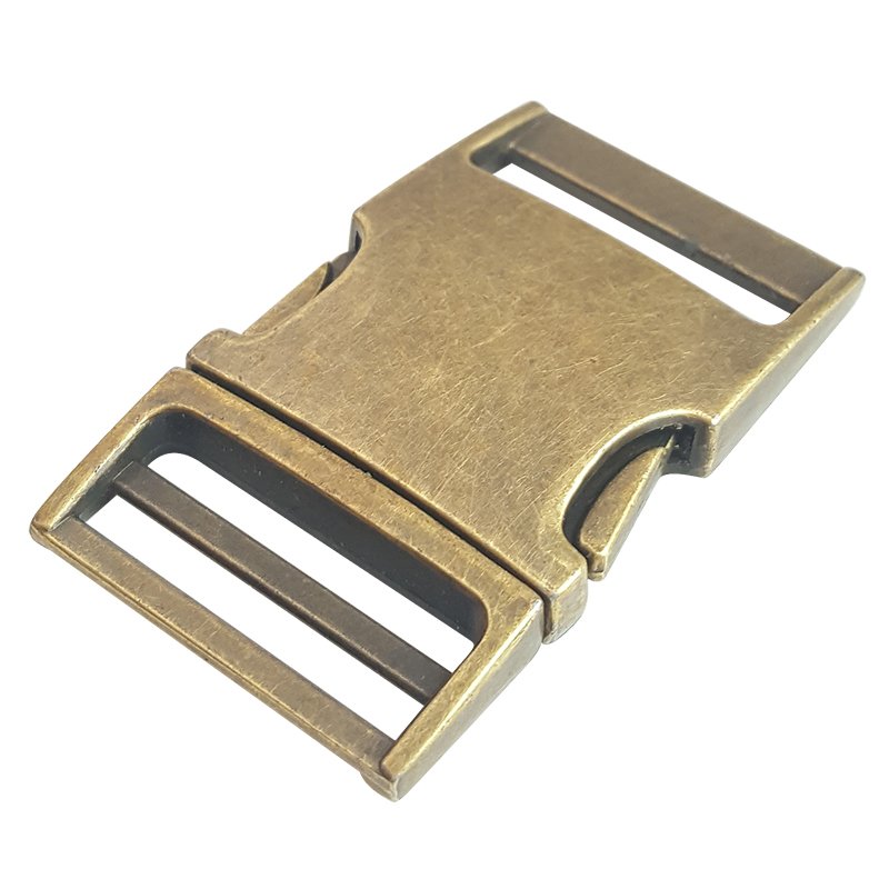High Quality Zinc Alloy 1 Inch 1.5 Inch Custom Logo Adjustable Side Quick Release Buckles for Dog Collars