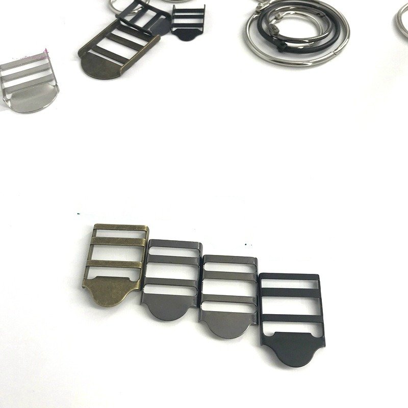 16mm/20mm Custom Size Metal Brass/Iron Ladder Lock Slider Adjustable Open Ladder Ratchet Buckle Strap Buckle