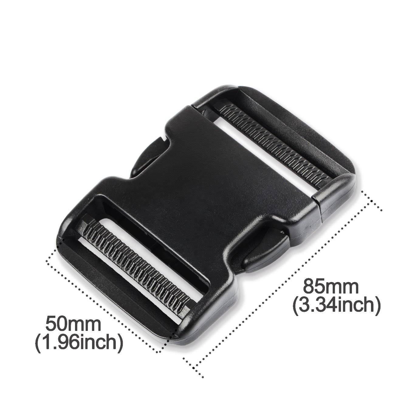 Quick Cam lock Tactical Vest Belt Backpack Clasp Buckle Plastic Double Adjuster Side Release Buckle