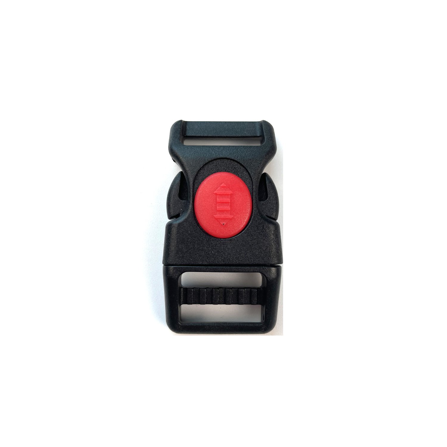 20mm Durable Slip Lock Plastic Buckle Bag Red Button China Factory Supply Black Color For Outdoor Backpack Accessories