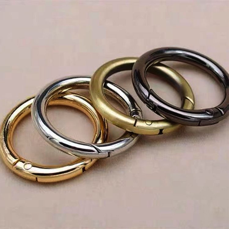 Cheap Price Various Size Bag Hardware Accessories Key Chain Ring Bag Strap Connecting Hanging Buckle Open Metal Spring O ring