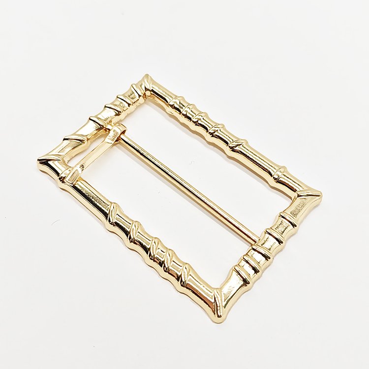 OEM ODM Customized New Design Zinc Alloy Pin Belt Buckles Metal Quick Release 50mm Square Golden Roller Buckle