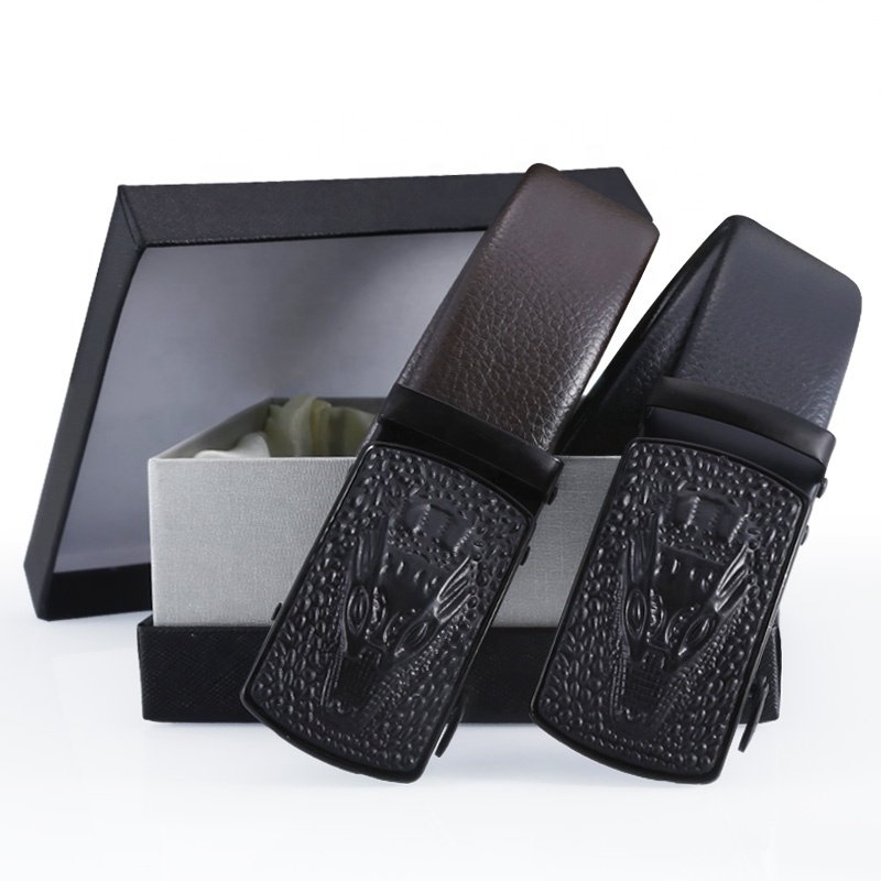 PU Microfiber Material Mens Automatic Buckle Cheap Wholesale Belts For Man