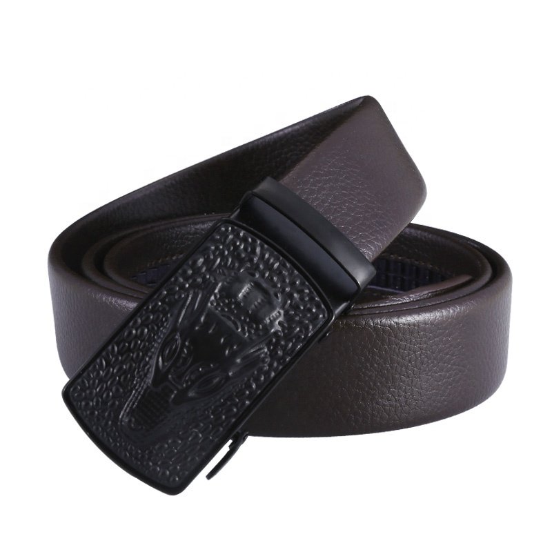 PU Microfiber Material Mens Automatic Buckle Cheap Wholesale Belts For Man