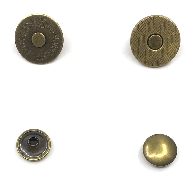 (200 Sets /BOX) 14/18 mm Magnetic Button Bags Magnet Buckle Wallet Buttons Metal Snap-Fastener Magnetic Clasps Leather Rivets