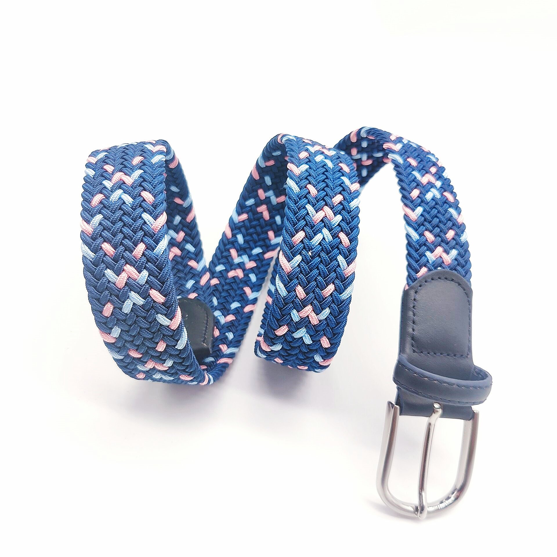 High Quality Men/Women Canvas Pin Buckle Belts Casual Elastic Waistband Braided For Jeans