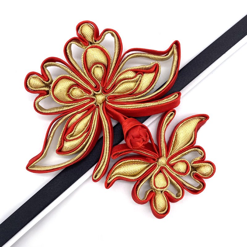Handmade 3D creative art picture butterfly buckle cheongsam buckle clothing accessories quilted disc buckle