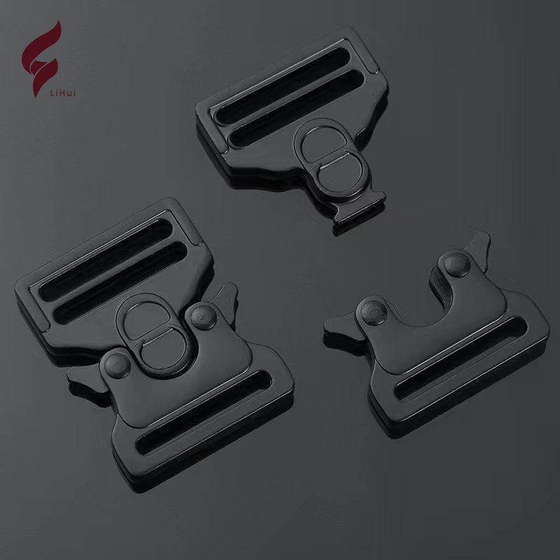 Lihui Custom detachable webbing new metal tactical belt buckle 1inch quick release buckle
