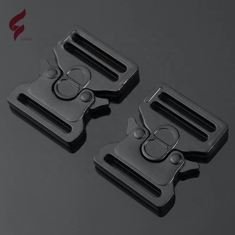 Lihui Custom detachable webbing new metal tactical belt buckle 1inch quick release buckle