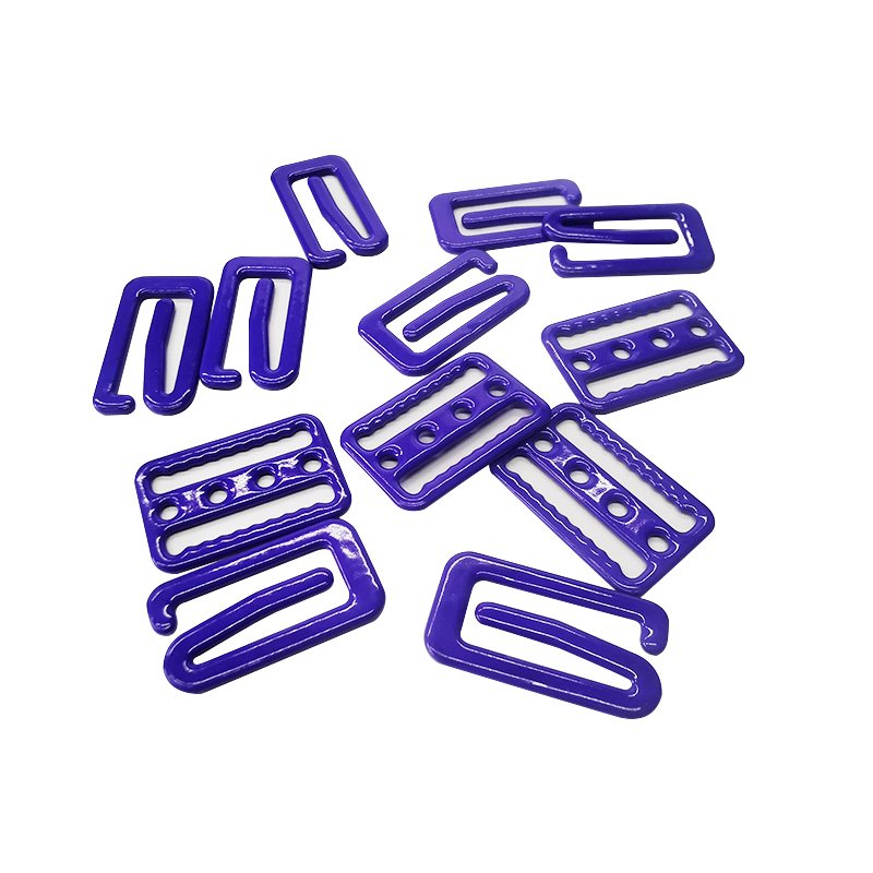 Wholesale Eco-Friendly Nylon Coated Bra Clasp Swimwear Buckle lingerie strap Bra Ring slider Hook Adjuster